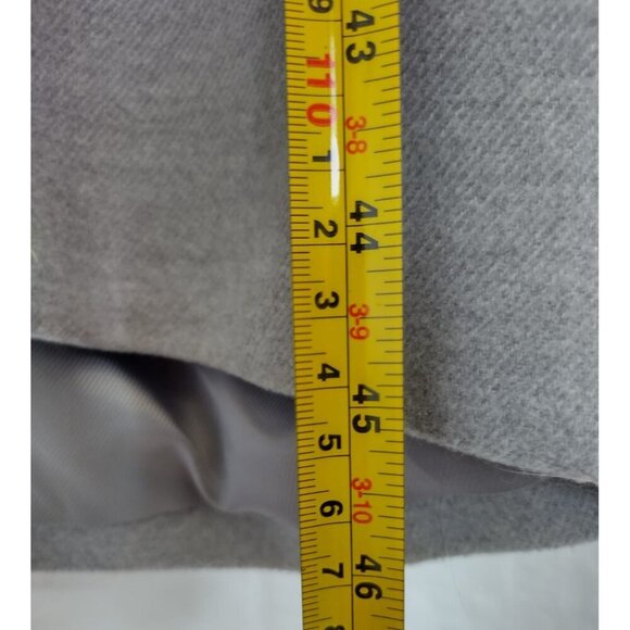 Banana Republic Women's Double-Breasted Gray Wool Blend Coat - L - Picture 8 of 8